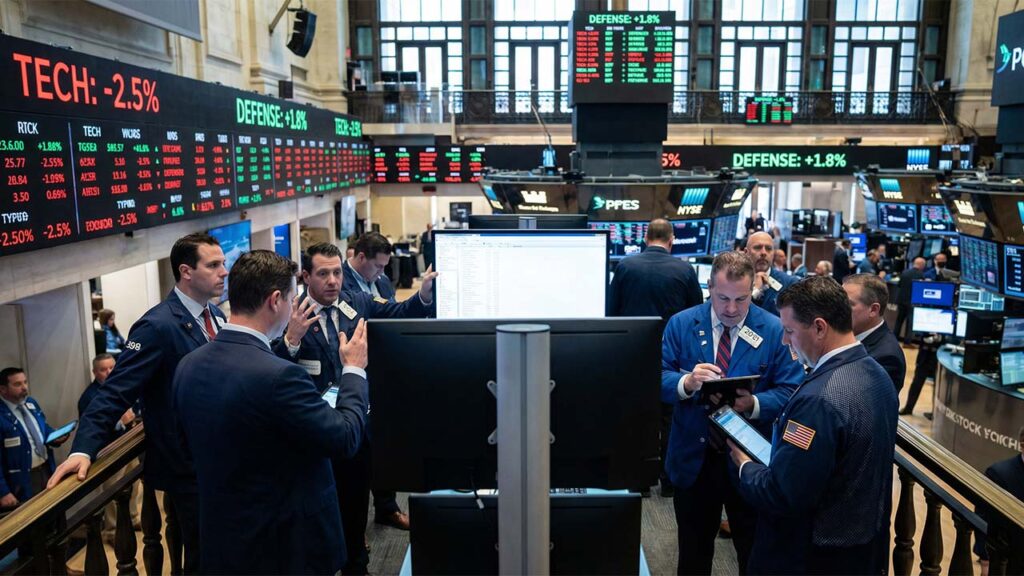 US Stock Market Today Faces Reality Check as Tech Slips and Defense Stocks Surge US Stock Market Today Faces Reality Check as Tech Slips and Defense Stocks Surge